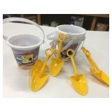 6 New Sand Buckets & Shovels