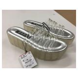 New Zara Size 7.5 Open Toe Platform Shoes