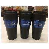 3 Capital One Travel Mugs