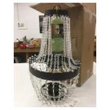 New Garden Meadow Solar Hanging Beaded Chandelier