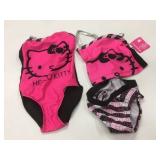 2 New Hello Kitty Size 4/5 Swimsuits