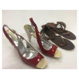 2 Pairs Like New Size 10 Shoes