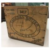 Vintage Wooden Canadian Butter Box