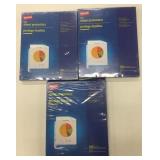 3 Packs Staples Clear Sheet Protectors