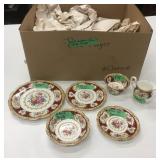24 Pc Royal Albert Lady Hamilton Bone China