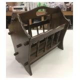 Antique Wooden Magazine Holder/Rack