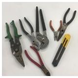Pliers, Cutters Knife Plus Lot