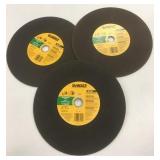 3 DeWalt 12" Concrete/Masonry Blades