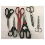 6 Pairs Used Scissors