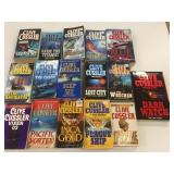 16 Clive Cussler Soft Cover Books