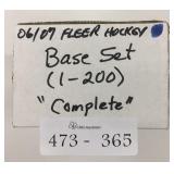 2006/07 Fleer Hockey Complete Base Set 1-200