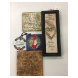 New Wall Hanging Inspirational Quotes Plaques