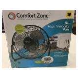 New Comfort Zone 9" High Velocity Fan