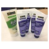Sunscreen Lotion & Aloe Lotion