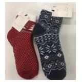 2 New pairs Lined Size 4-10 Socks