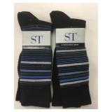 4 New Pairs Silver Tone Dress Socks