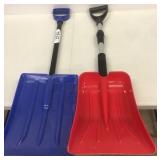 2 Portable Snow Shovels