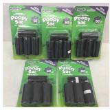 5 Packs Sparky Refill Poopy Sacs 60 bags/roll