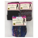 3 New Bobbie Brooks Super Soft Size L Leggings