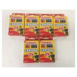 6 Packs Playskool Crayons 24/Box