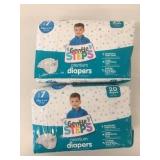 2 Packs Size 7 Premium Diapers 20/pack