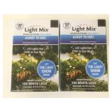 2 Light Mix Sound Activated Tree Lights LED White