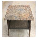 12" x 12" x 15" Tall Metal Shop Table/Stool
