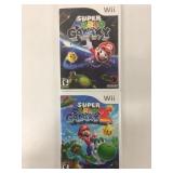 Nintendo Wii Super Mario Galaxy 1 & 2 Games