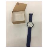 Armani Exchange Working Watch ~ Blue Rubber Strap