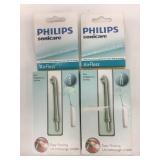 2 Philips Sonicare Airfloss Replacement Nozzles