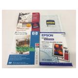 HP, Epson, Avery Labels, Cards & Photo Paper