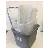 4 Storage Totes w/Lids