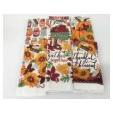 6 New Perfect Harvest 14x24" Kitchen Towels