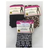 3 New Bobbie Brooks Super Soft Size L Leggings