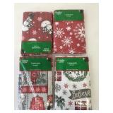 4 Flannel Back 52x70" Tablecloths