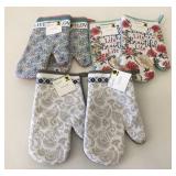 3 New Sets TrueLiving Oven Mitts