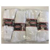 12 New Pairs White Tube Socks Size 9-12