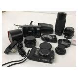 Sony, Konica, Nikon, Vivitar Plus Camera Items