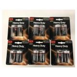 6 Packs Heavy Duty C Batteries