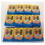 Bulk Lot of 12 Packs of 24 Crayons