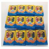 Bulk Lot of 12 Packs of 24 Crayons