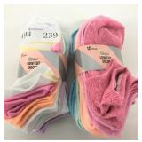 20 New Pairs Girls Low Cut Socks Size 7-3