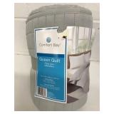 Comfort Bay Queen Quilt Grey