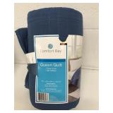 Comfort Bay Queen Quilt Blue
