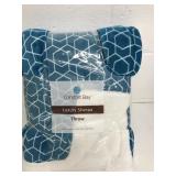 Comfort Bay Luxury Sherpa Throw 50x60" Blue