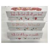 3 New Flip Top Floral Storage/Gift Boxes