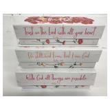 3 New Flip Top Floral Storage/Gift Boxes