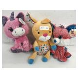 3 New Assorted Plush Toys