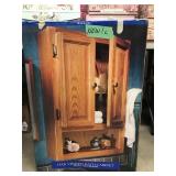 Home trends Oak Veneer Bath Cabinet