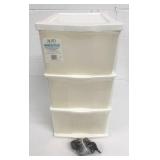 Aero Clear 3 Drawer Storage System w/Wheels
